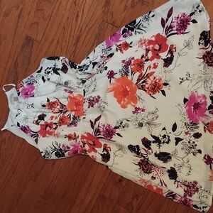 Ann Taylor Loft Floral Halter Dress-MP
